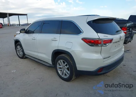 2015 Toyota Highlander Le from USA, damaged, VIN 5TDZARFH7FS015266